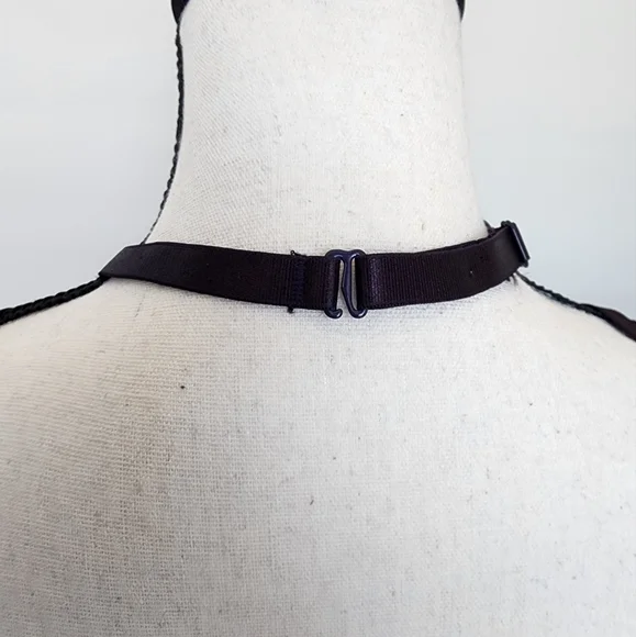 1x Dreamgirl Dark Purple Lingerie Set - Picture 3 of 6